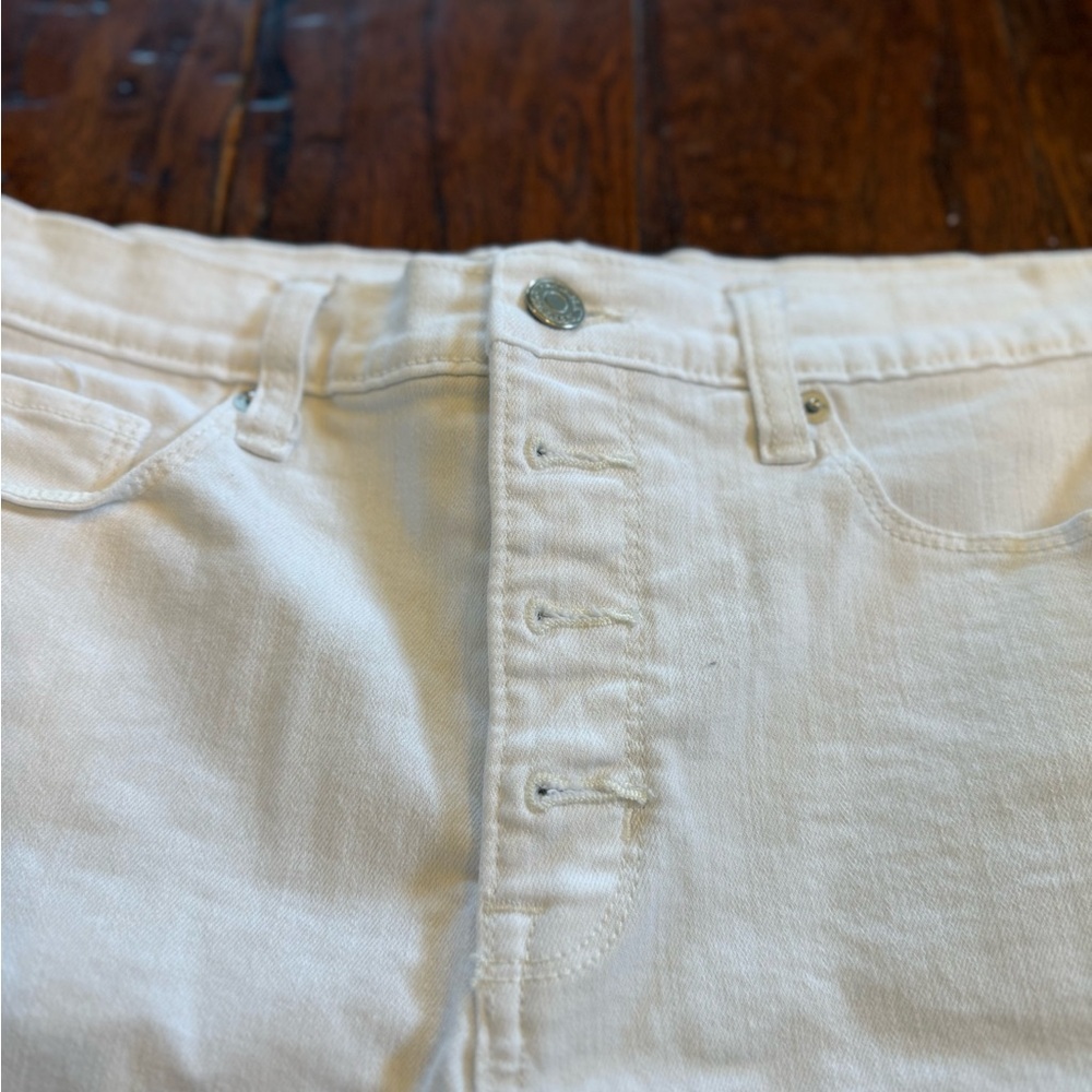 Banana Republic High Waist Button Fly Black Jean Denim Shorts Women's Size 8/29 - Picture 6 of 8
